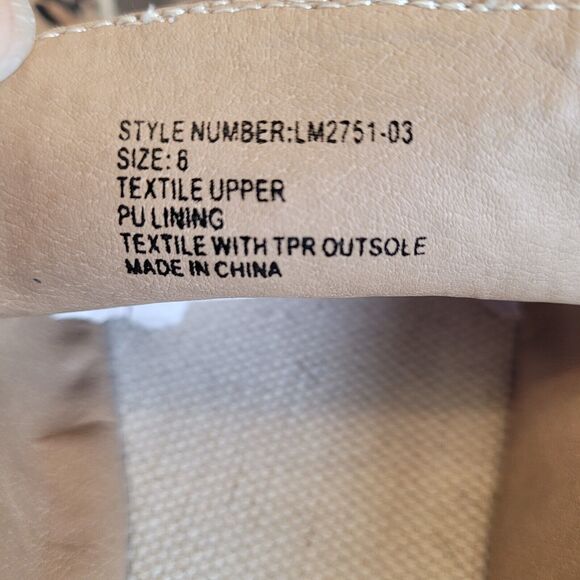 Francescas Espadrille shoe slip On Slide 8 Leopard - Picture 6 of 13